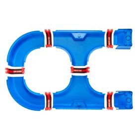 Water Table for Toddlers, Kids Activity Play Waterway, Outdoor Summer Water Park Playset with 39PCS Accessories for Backyard Lawn Beach