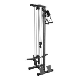 LAT Pull Down Machine, 3-in-1 Row Cable Machine, Cable Machines Home Gym with 18-Level Height Adjustment, Wall-Mount Design