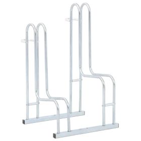 Bicycle Stand for 2 Bikes Floor Freestanding Galvanized Steel