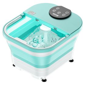 Collapsible Foot Spa Bath Massager, 95 - 118 Fahrenheit Heated Pedicure Foot Bath Tub with Adjustable Water Shower, 30 Massage Rollers